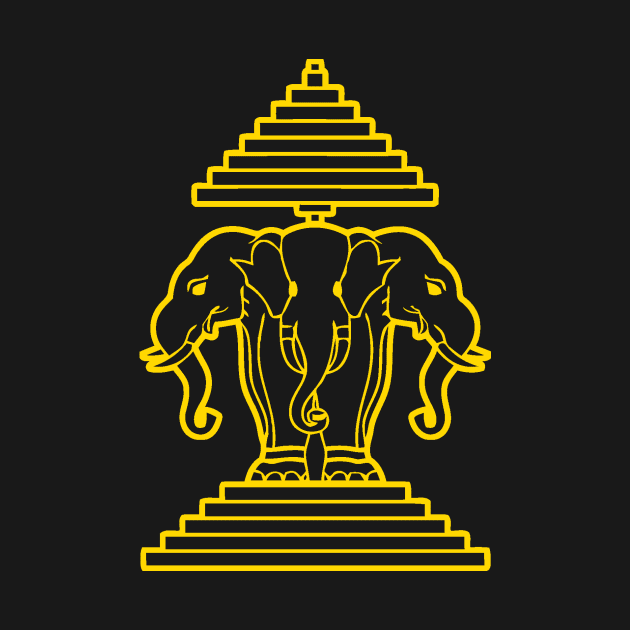 OvO Three Headed Elephant by laoapparel