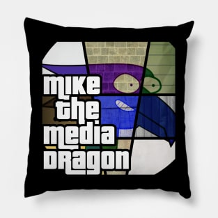 Mike the Media Dragon - Grand Theft Auto Edition Pillow