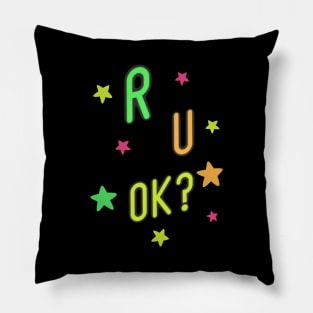 r u ok | are you ok | ru ok Pillow