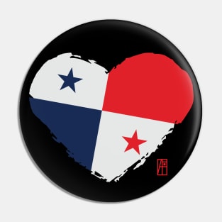 I love my country. I love Panama. I am a patriot. In my heart, there is always the flag of Panama Pin