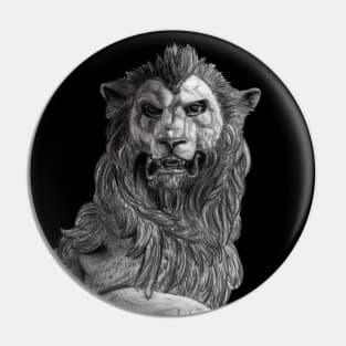 Sculpture Lion in Pencil Pin