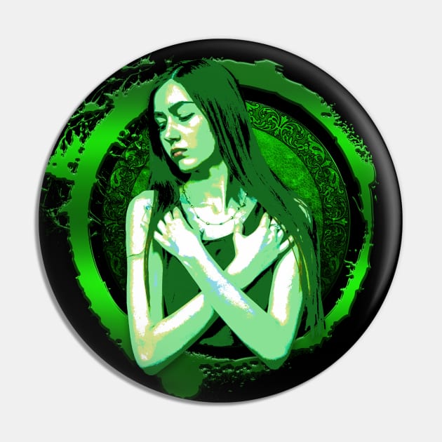 Green woman Pin by Sinmara