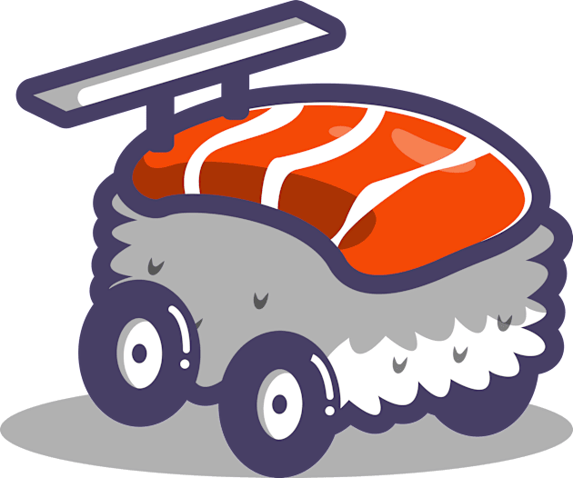 sashimi racing car Kids T-Shirt by fflat hds