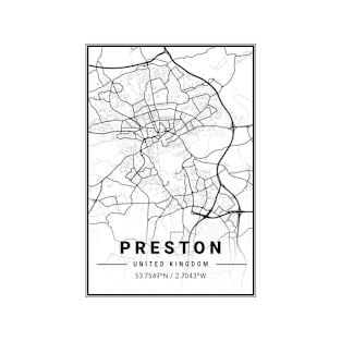 Preston Light City Map T-Shirt