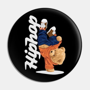 HIPHOP TEDDY Pin