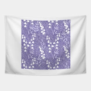 Lily of The Valley Pattern - Light Purple Tapestry