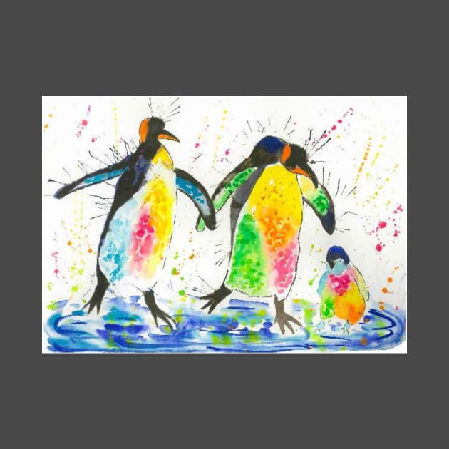 A family of Colourful Penguins by Casimirasquirkyart