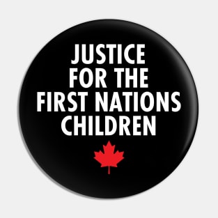 Justice for the FIRST NATIONS Children Pin