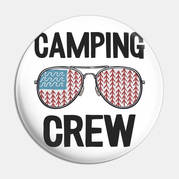 Camping Crew Funny Camping Pin by Kuehni