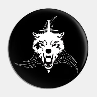 Savage viking wolf Pin