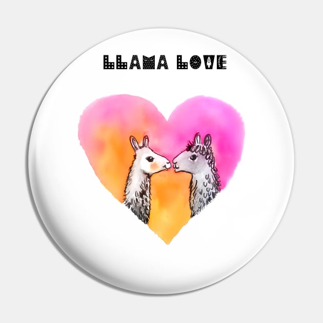 Llama Love Pin by StudioKaufmann