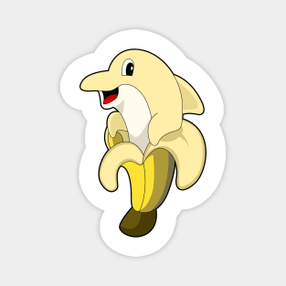 Dolphin Banana Magnet