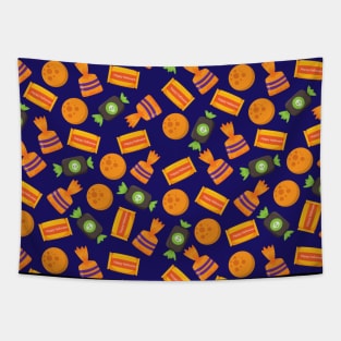 Halloween Seamless Pattern Tapestry