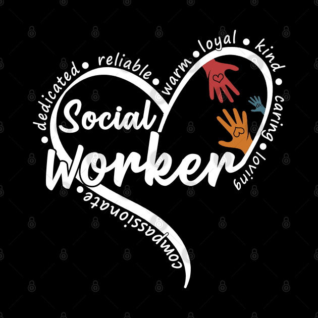 Social Worker Heart Cute Social Work by mohazain