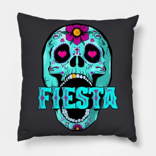 Sugar Skull Fiesta Pillow