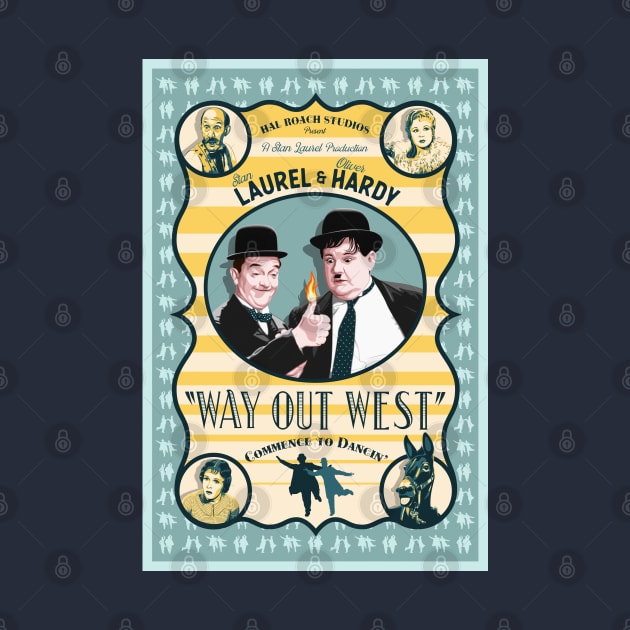 Laurel & Hardy - Way Out West by PlaidDesign