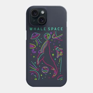 Whale Space Monoline Phone Case
