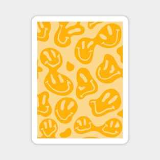 Melted yellow emojis Magnet