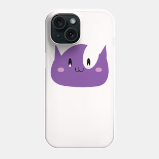 Happy Purple Kitty Phone Case