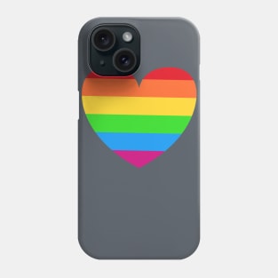 Heart (Small, Rainbow) Phone Case