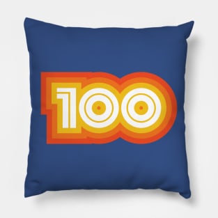 100 Mile Trail and Ultra Running Retro Groovy Pillow