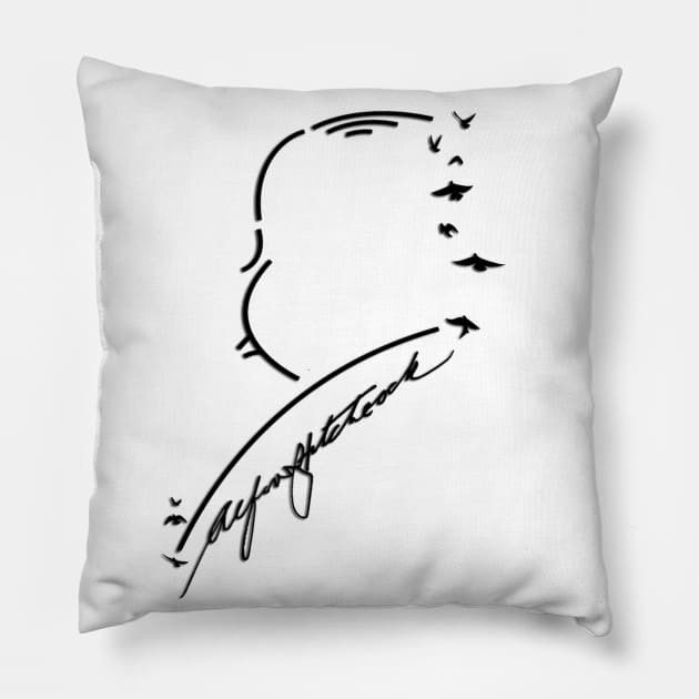 Alfred Hitchcock 2 Pillow by AnimeWorld