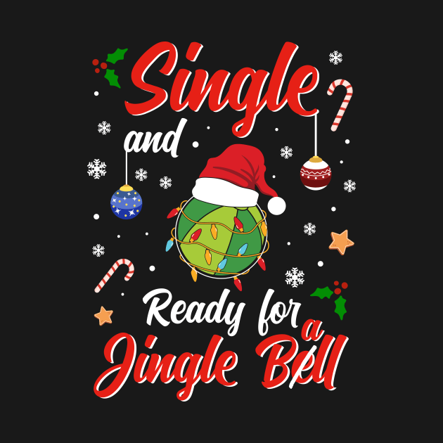 Funny Beachball Costume Single and ready for Jingle Bell by jodotodesign