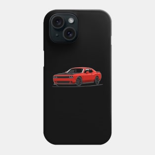 Challenger Hellcat (red) Phone Case