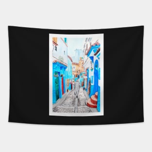 Chefchaouen, Morocco Tapestry