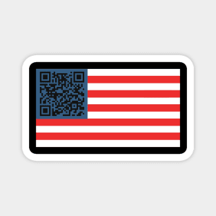Trump Dance QR with America Flag Magnet