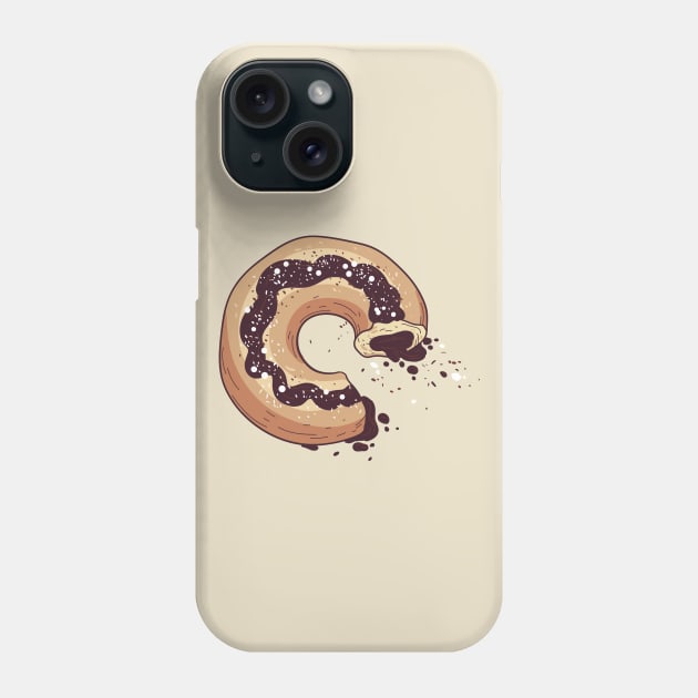 Donut lover chocolate doughnut Phone Case by InkyArt