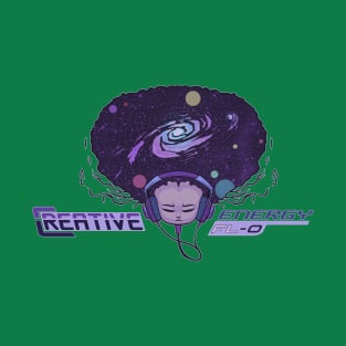 WEIRDO - Crative Energy Flo - Universe - Full Color - Turquoise T-Shirt