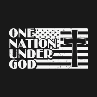 One Nation Under God, July 4th, American Flag, USA Flag T-Shirt