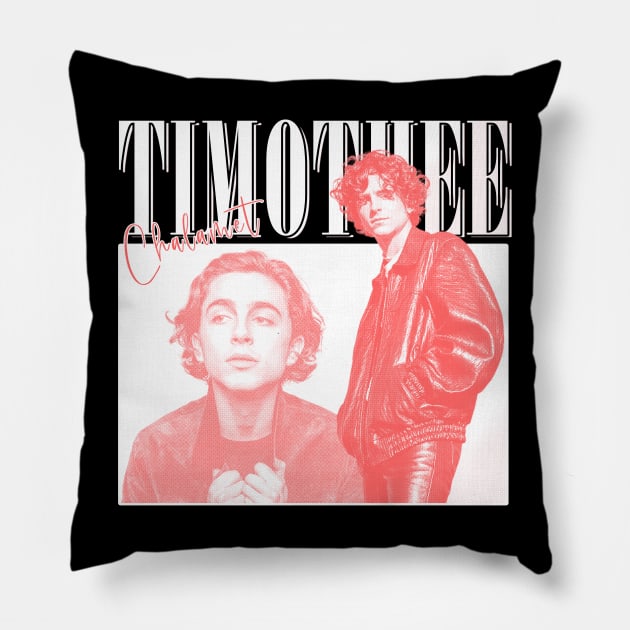 Timothee Chalamet Pillow by Fewclipclop