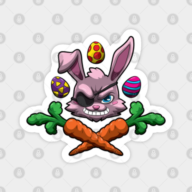 Easter Bunny Pirate Buccaneer Under Rabbit Flag Easter Bunny Magnet Teepublic Au Ahoy, matey.my easter pirate ship is complete! teepublic