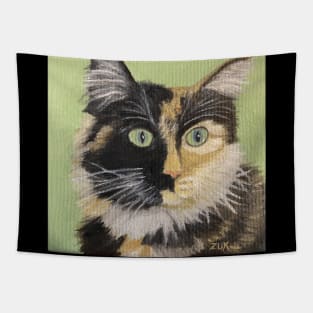 Tortoiseshell Cat Face Tapestry