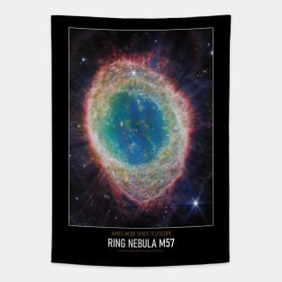 High Resolution Astronomy Ring Nebula M57 Tapestry