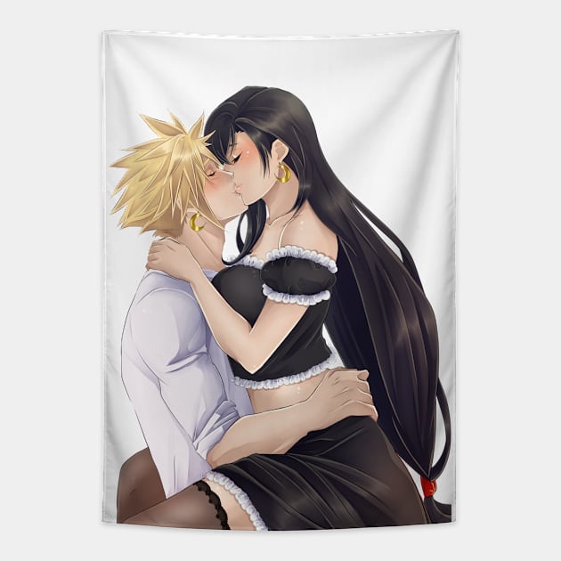 Kiss Tapestry by Iwonn