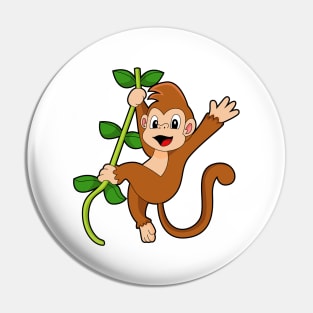 Monkey in the Jungle Pin