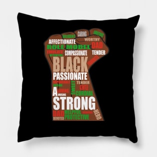 Black daddy african american gift Pillow