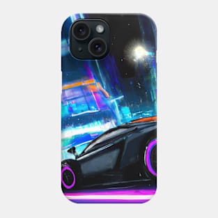 Sports car in Big City Phone Case