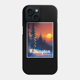 Killington Vermont United states ski Phone Case