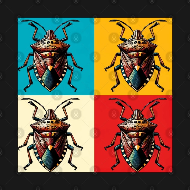 Pop Brown Marmorated Stink Bug Art - Cool Insect by PawPopArt