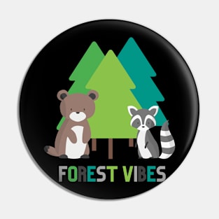 Forest Bear & Raccoon Pin