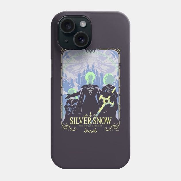 Silver Snow Phone Case by SnipSnipArt