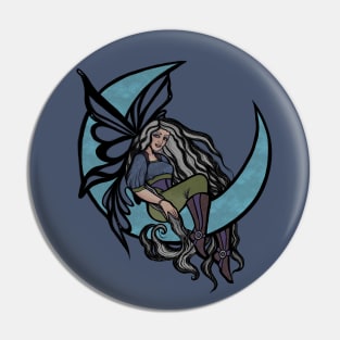 Fairy Rogue Crescent Moon Pin