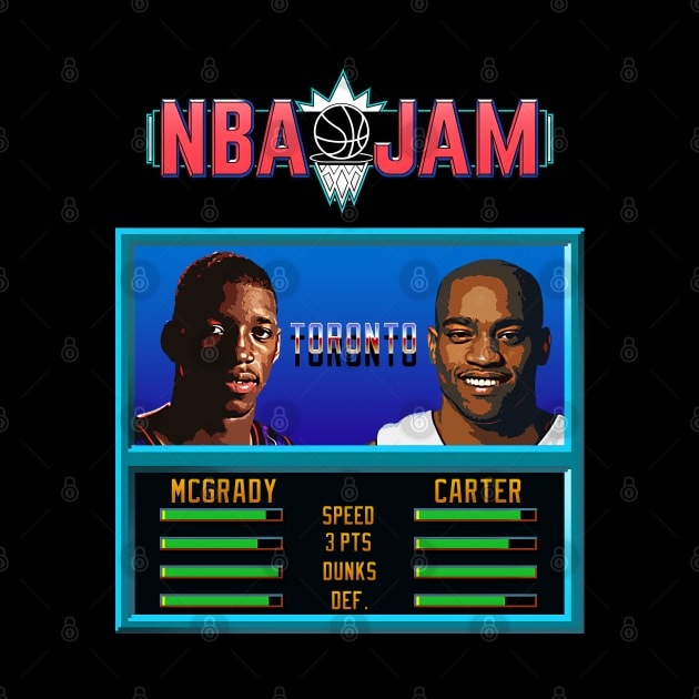 NBA JAM - Tmac and Vince by Buff Geeks Art