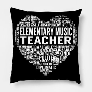 Elementary Music TeacherHeart Pillow