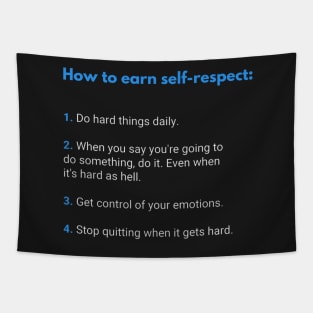 Self Development Respect Quote Tapestry