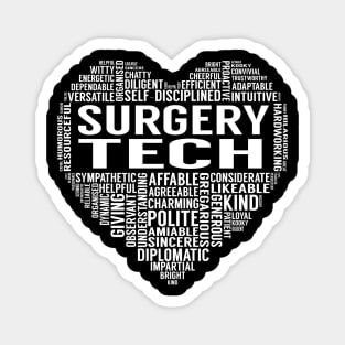 Surgery Tech Heart Magnet